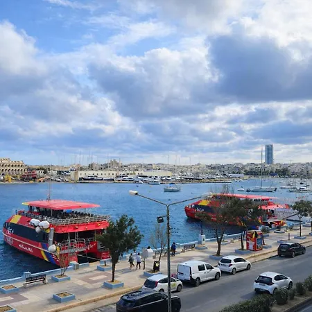 شقة The Strand 16 - Spacious Seafront Apartment-Sliema Ferries